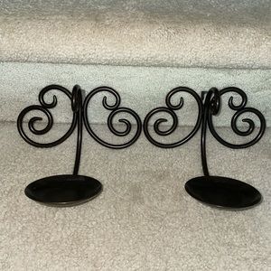 Partylite set of scroll wall sconces
